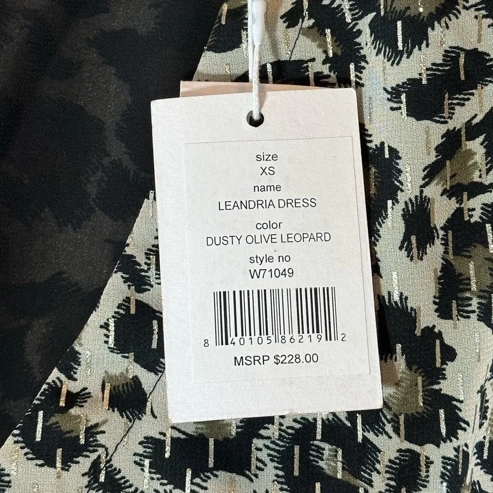 Walter Baker Leandria Dress Surplice Hi-Low Tiered Ruffle Hem Leopard Print NEW - Picture 8 of 17